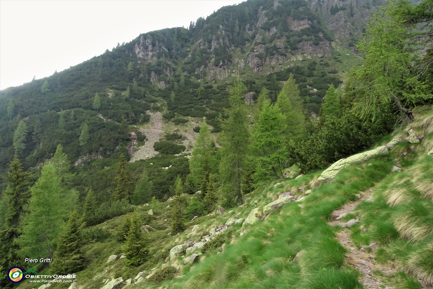 97 Dal Monte Campo vista verso il Sentiero dei Roccoli percorso.JPG